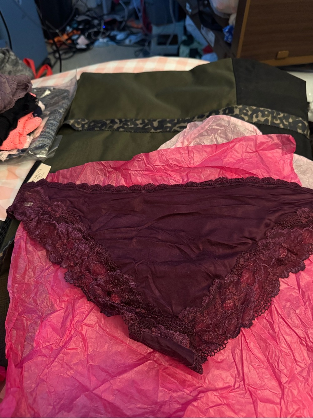 Victoria's Secret Lace Bikini Panty - Plum
